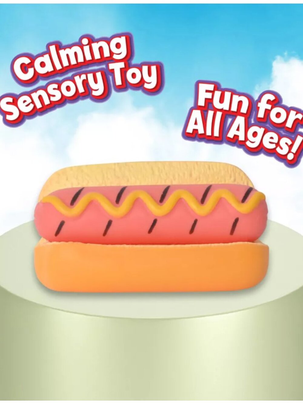 Sunny Days - Hot Dog Squeezy Fidget Toy